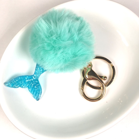 Mermaid Tail Fluffy Charm (1) - Picture 2 of 5